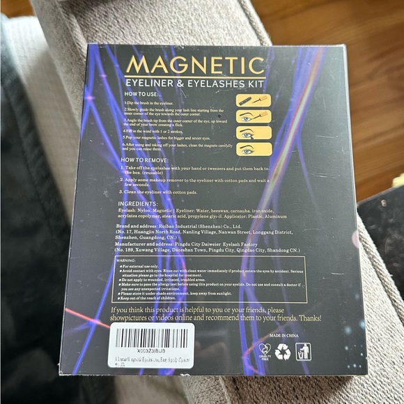 Magnetic Eyelashes, Natural Look, Reusable, 7pairs 1 Black + 1 Brown Eyeliners - Picture 8 of 9